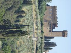 Giardino di Boboli garden pathway with sculptures in Florence, Italy