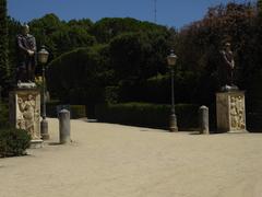 Boboli Gardens with sculptures, manicured lawns, and vibrant greenery