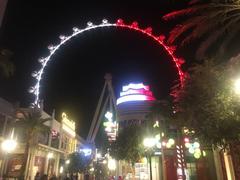 Las Vegas Ferris wheel at night