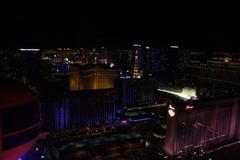 View of the Las Vegas Strip from The High Roller ferris wheel