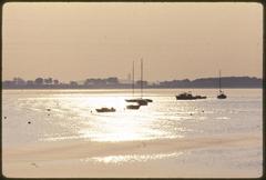 Boston Harbor Islands view from Morrissey Boulevard towards Thompson Island