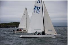 Sailing in Boston Harbor Island Regatta