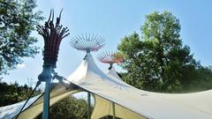 recreation area at Montreal Botanical Garden