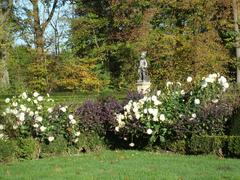 Baroque Putto sculpture at Haus Rüschhaus garden