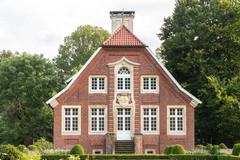 Haus Rüschhaus, historical building with lush gardens