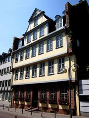 Front view of the Goethe House in Frankfurt am Main