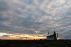 Faro de Peñas lighthouse on a clear day