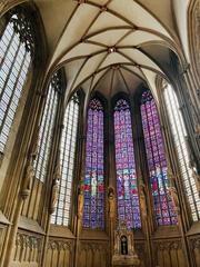 vaulted ceiling of the choir at Saint Lambert's Church in Muenster