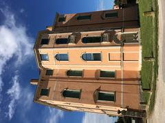 Sideview, Streetview of Villa Contarini Giovanelli Venier in Vo' Vecchio, Italy