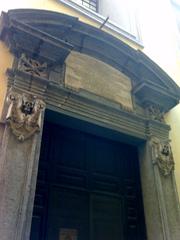 lateral entrance of the Sansevero Chapel in Naples