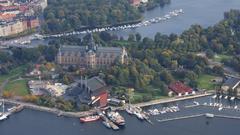 Aerial view of Djurgården, Stockholm