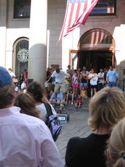 street performance in Boston during Wikimania 2006