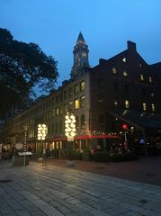 Quincy Market at dusk