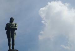 Ahuizotl statue in Parque del Mestizaje, Mexico City