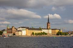 Skyline of Stockholm with serene waterfront