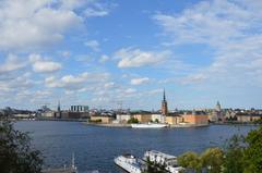 Monteliusvägen view of Riddarholmen in Stockholm