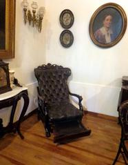 Reclinable chair of General San Martín at the Buenos Aires Cornelio de Saavedra Historical Museum