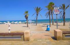 Playa de San Juan beach in Alicante during a sunny day