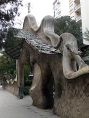 Gate and fence of Finca Miralles in Barcelona