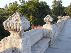 Decorative details of the Pont del Real in Valencia