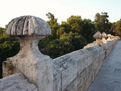 Decorative details of the Real Bridge in Valencia