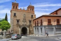 scenic view of Toledo, Spain with historic buildings and river