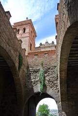 cityscape of Toledo, Spain with historic buildings and the Tagus River