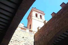 Spain castle gate interior