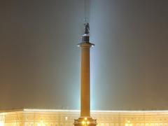 Alexander Column on Palace Square in 1834