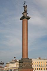 Alexander Column on Palace Square in Saint Petersburg