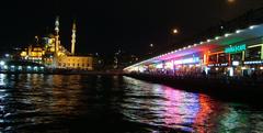 Galata Bridge and New Mosque in Istanbul