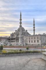 Aerial view of the Blue Mosque in Istanbul