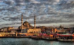 Panoramic view of Eminönü in Istanbul