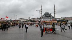 Istanbul panoramic view with historical and modern buildings