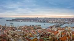 Panorama of Istanbul from Galata tower