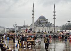 Eminönü nostalgic pickle stands in Istanbul