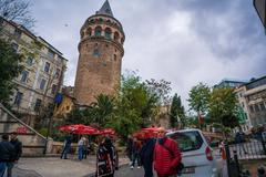 Galata Tower at sunset