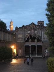 Exit from Vasari Corridor in Florence