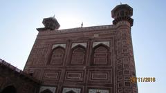 side view of Taj Mahal in Agra