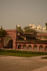 Taj Mahal in Agra with a clear sky