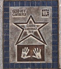 Claudia Cardinale's star on the Avenue of Stars in Krakow