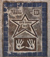 Costa-Gavras star on the Avenue of Stars in Krakow