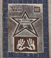 Benedict Cumberbatch's star on the Krakow Walk of Fame