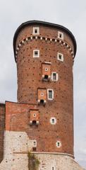 Wawel Sandomierska Tower in Kraków, Poland