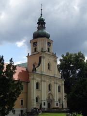 front facade of the church in the palace and monastery complex in Rudy