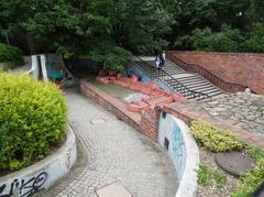 Model of the city moat in Wrocław