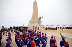 Pedro Cateriano Bellido presides over ceremony for the 134th anniversary of the Battle of San Juan