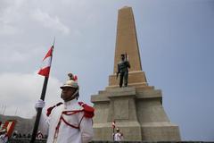 Jakke Valakivi at event commemorating 135th anniversary of San Juan and Miraflores Battles