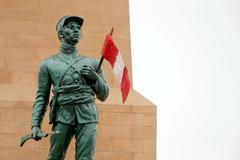 Ministro de Defensa Pedro Cateriano Bellido en ceremonia aniversario Batalla de San Juan