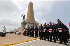 Defense Minister Jakke Valakivi at the 135th Anniversary of the Battles of San Juan and Miraflores